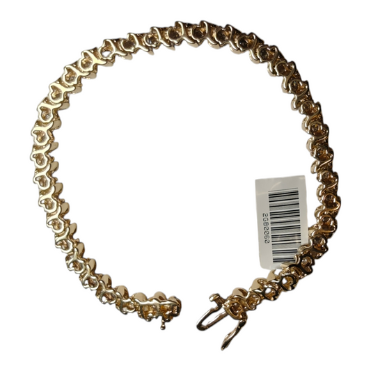 Exquisite 14k Gold Diamond Tennis Bracelet