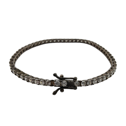 Stunning Silver CZ Tennis Bracelet 925