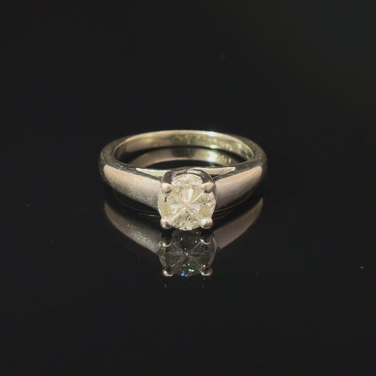 14K White Gold Composite Diamond Ring, 0.50 CTW, Size 4.5 — video 1 of 1