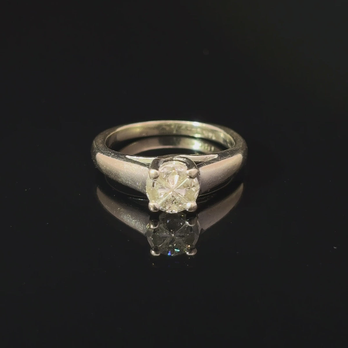 14K White Gold Composite Diamond Ring, 0.50 CTW, Size 4.5 — video 1 of 1