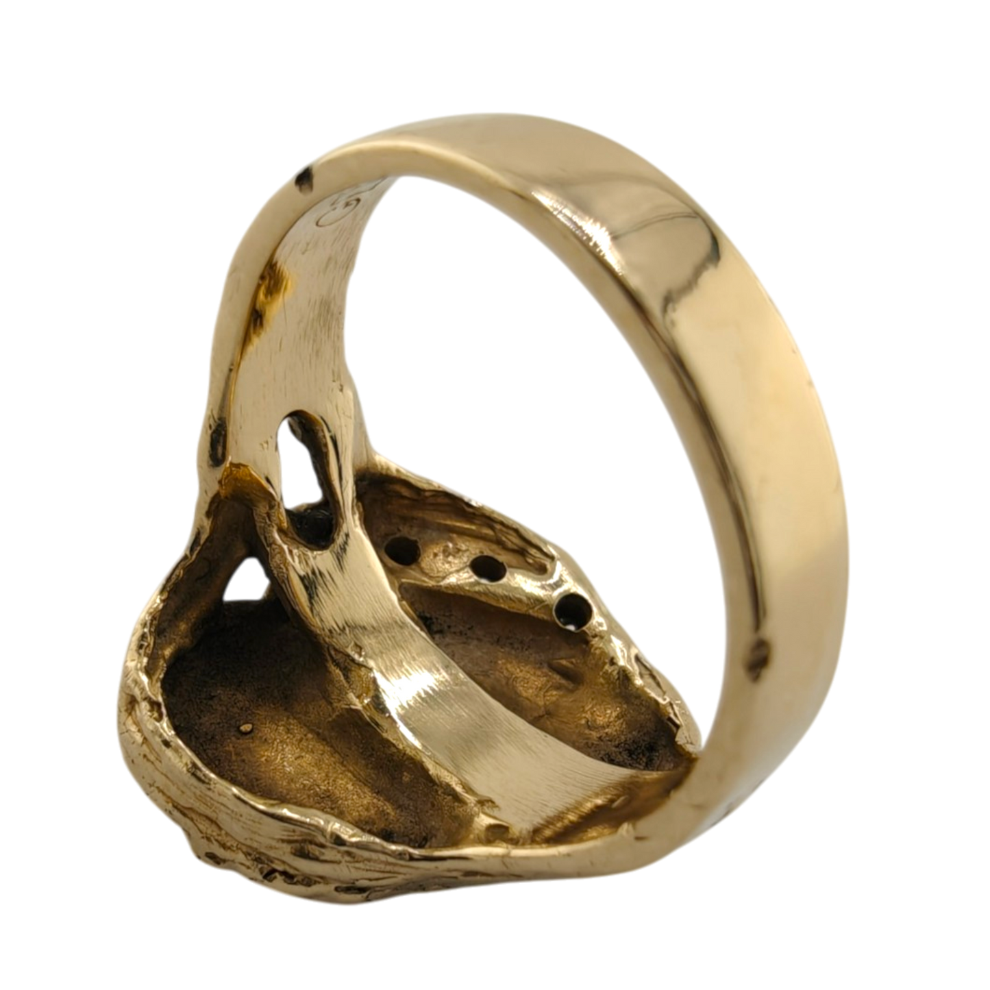 Unique 14k Gold Ring with Diamonds