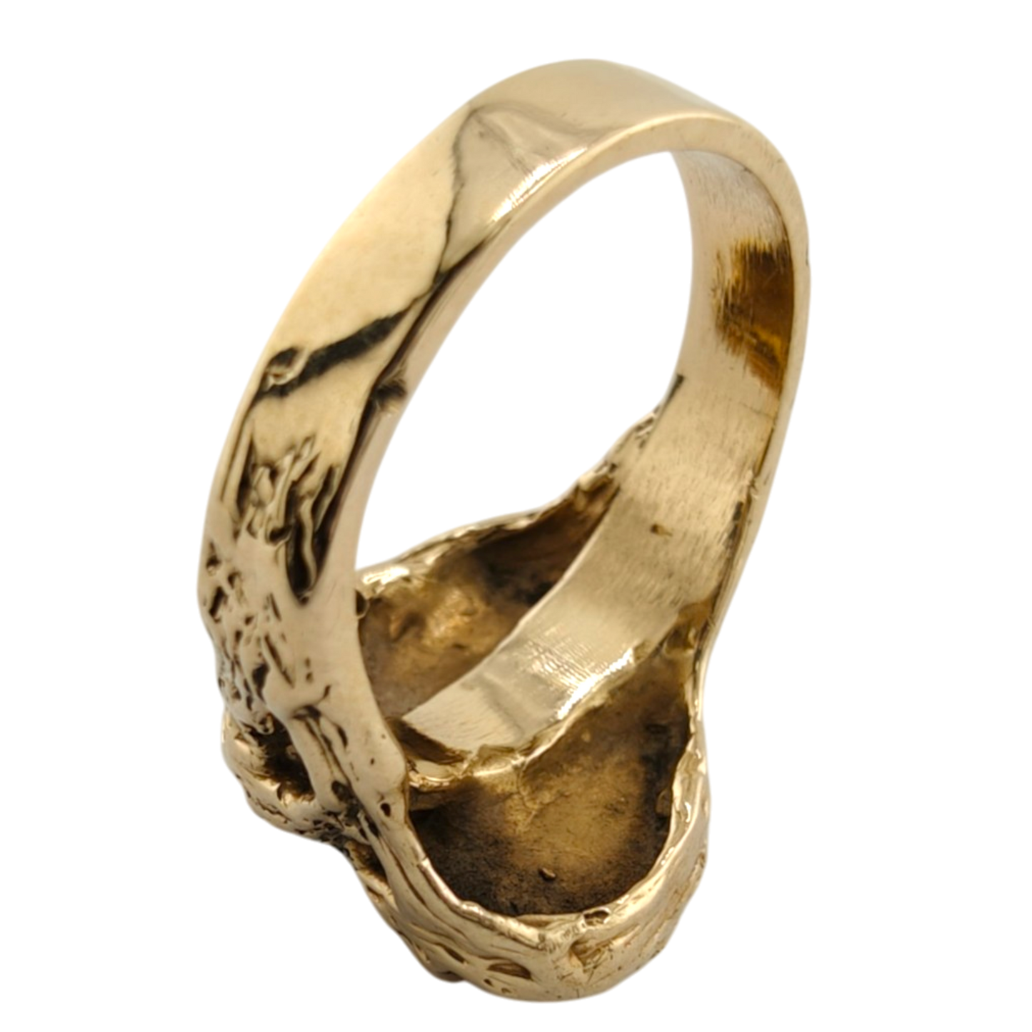 Unique 14k Gold Ring with Diamonds