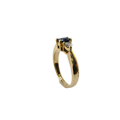 Timeless 14k Gold Sapphire & Diamond Ring