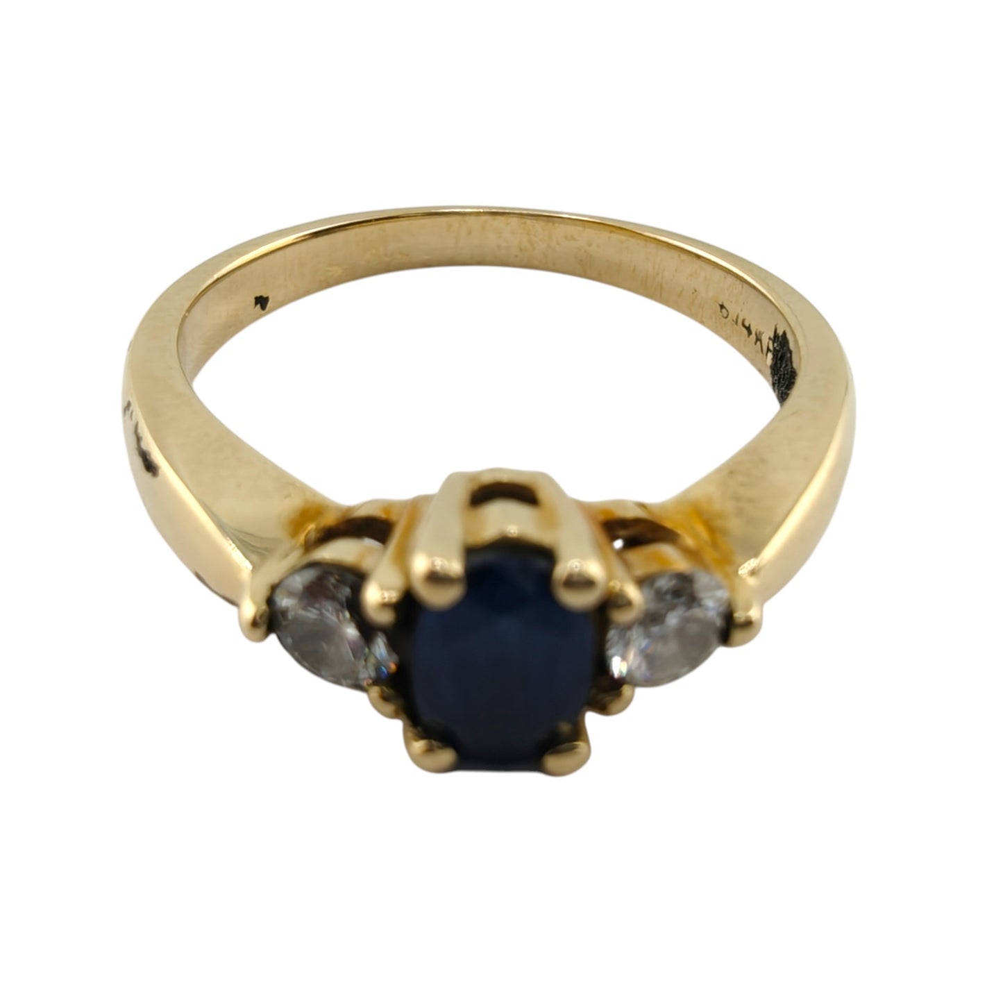Timeless 14k Gold Sapphire & Diamond Ring