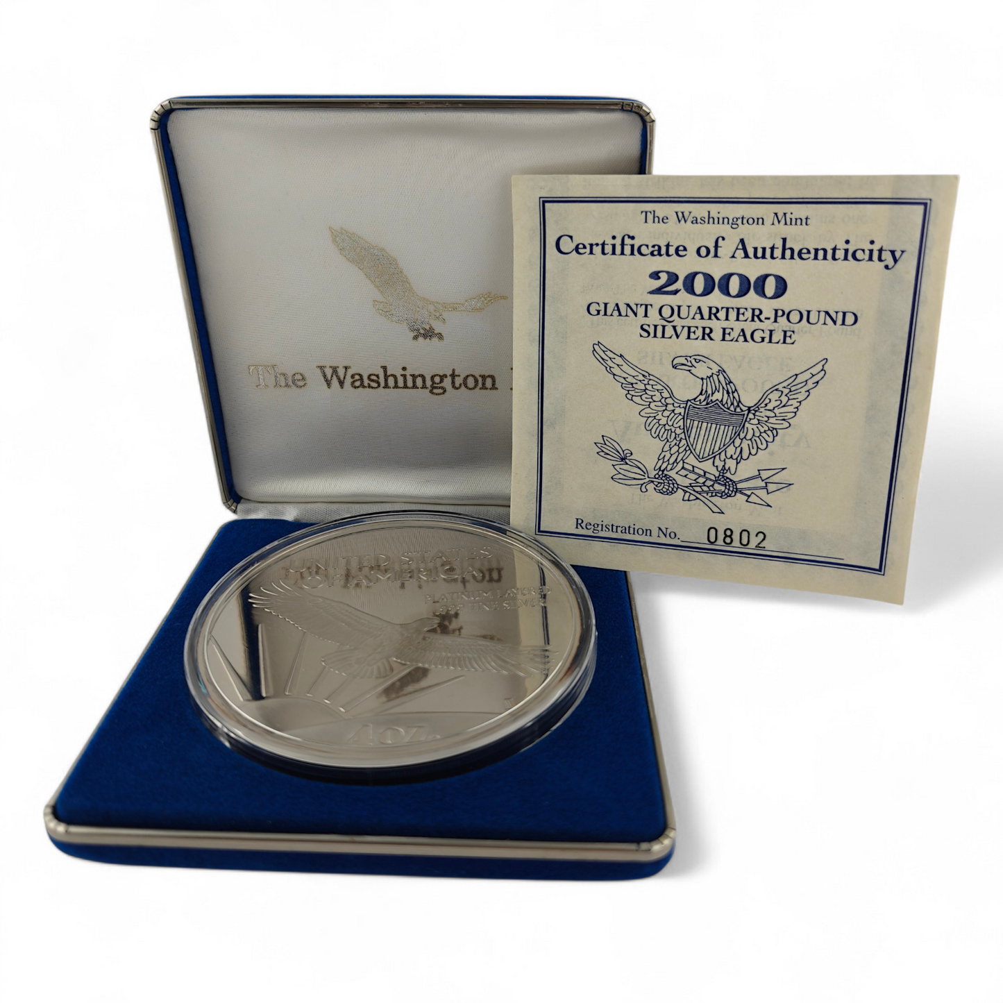 2000 Giant Quarter-Pound Silver Eagle