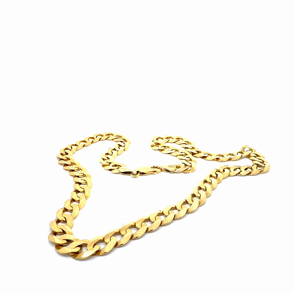 Men's 14K Yellow Gold Curb Link Chain Necklace, 21 Inches — image 1 of 6