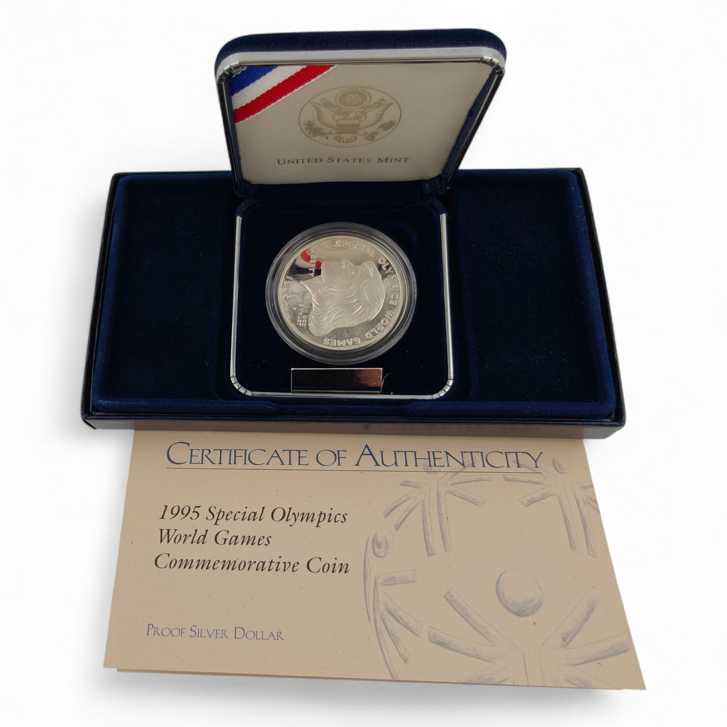 1995 Special Olympics Silver Proof Coin