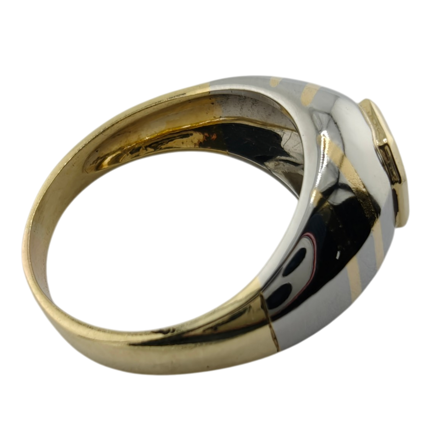 18k Two-Tone Men's Diamond Ring