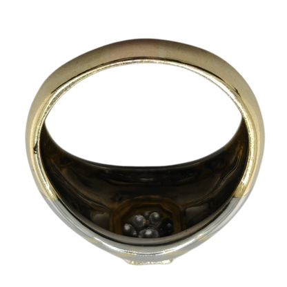18k Two-Tone Men's Diamond Ring