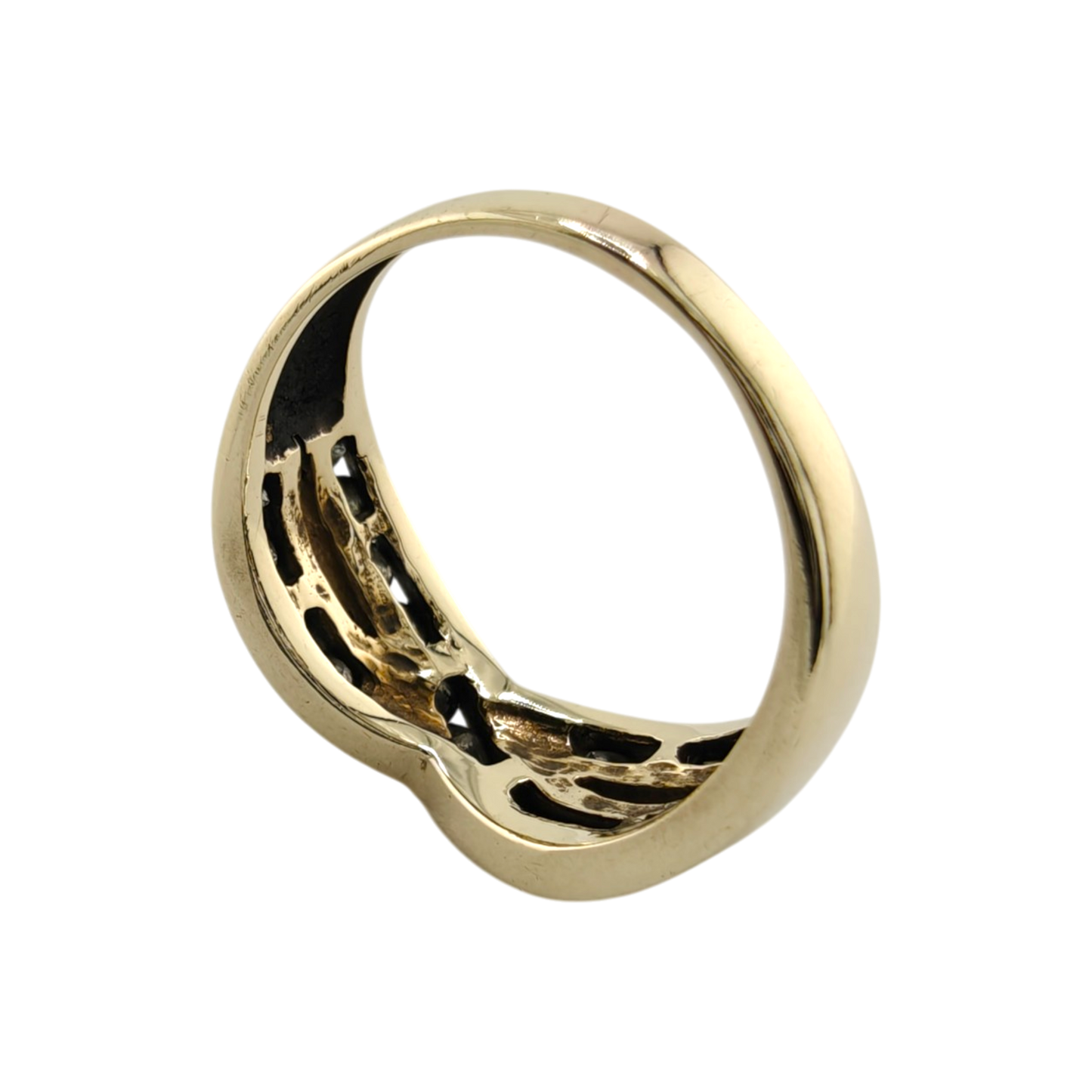 Exquisite 10k Gold Diamond Ring