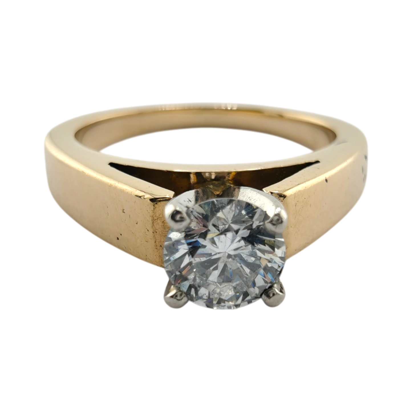 Timeless 14k Gold Diamond Solitaire Ring