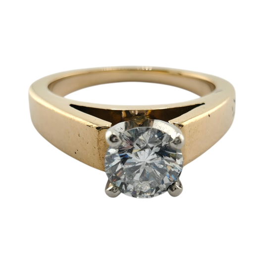 Timeless 14k Gold Diamond Solitaire Ring