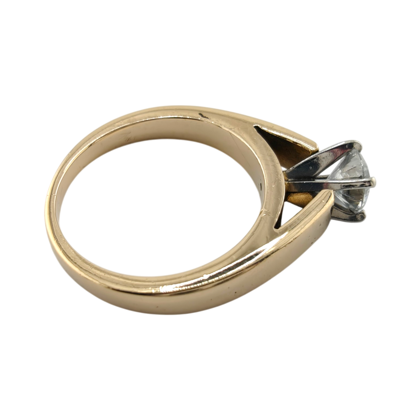Timeless 14k Gold Diamond Solitaire Ring