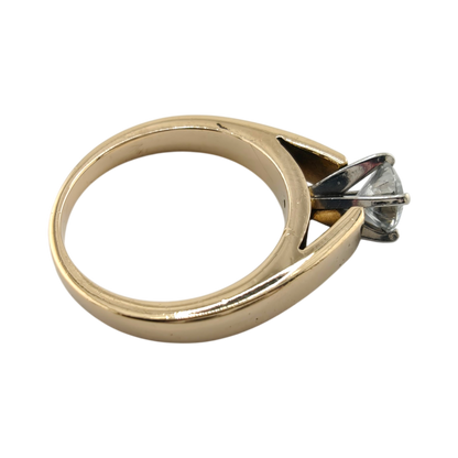Timeless 14k Gold Diamond Solitaire Ring