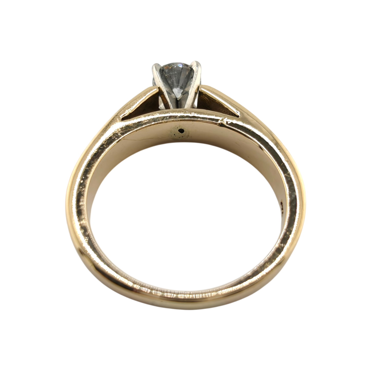 Timeless 14k Gold Diamond Solitaire Ring