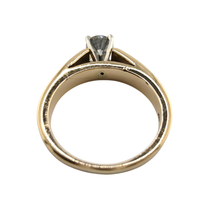 Timeless 14k Gold Diamond Solitaire Ring