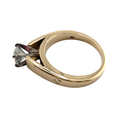 Timeless 14k Gold Diamond Solitaire Ring