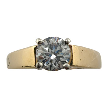 Timeless 14k Gold Diamond Solitaire Ring
