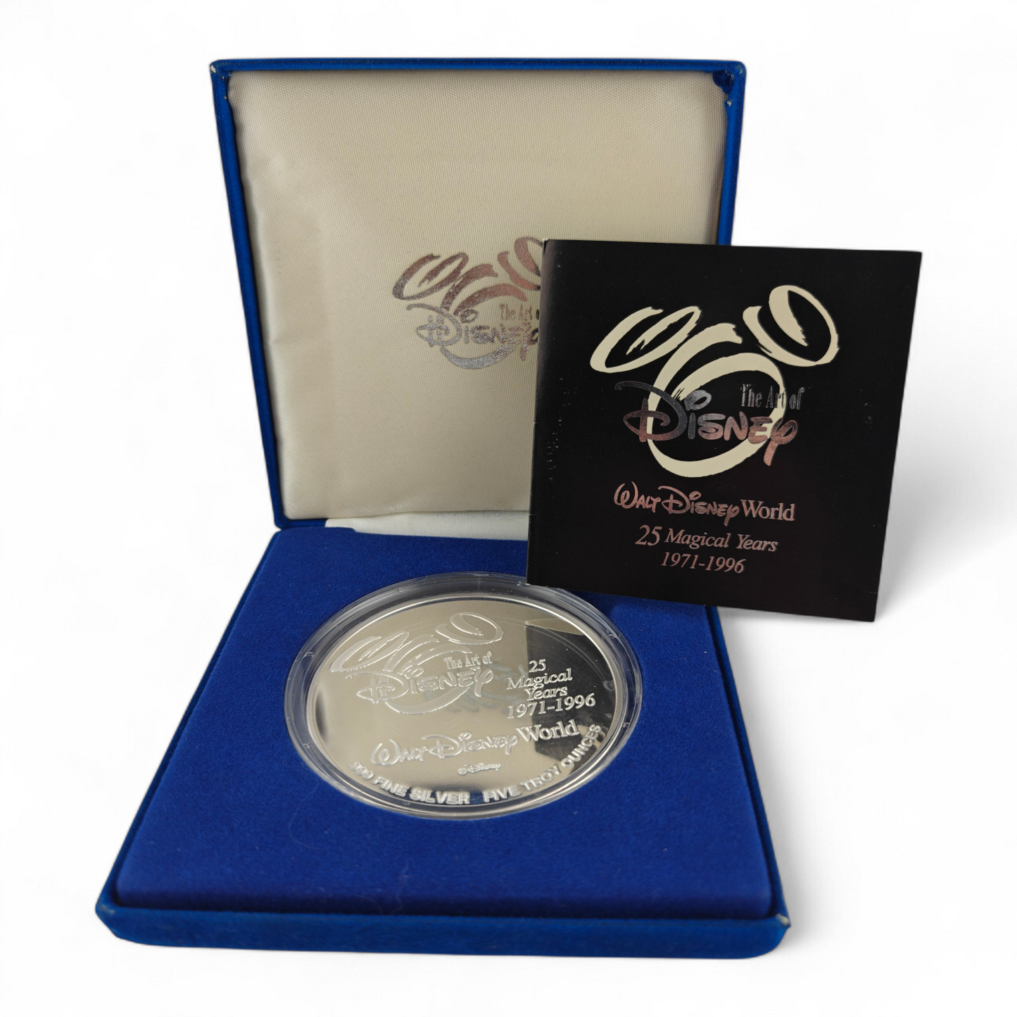 Disney 25th Anniversary Silver Coin 1971 -1996