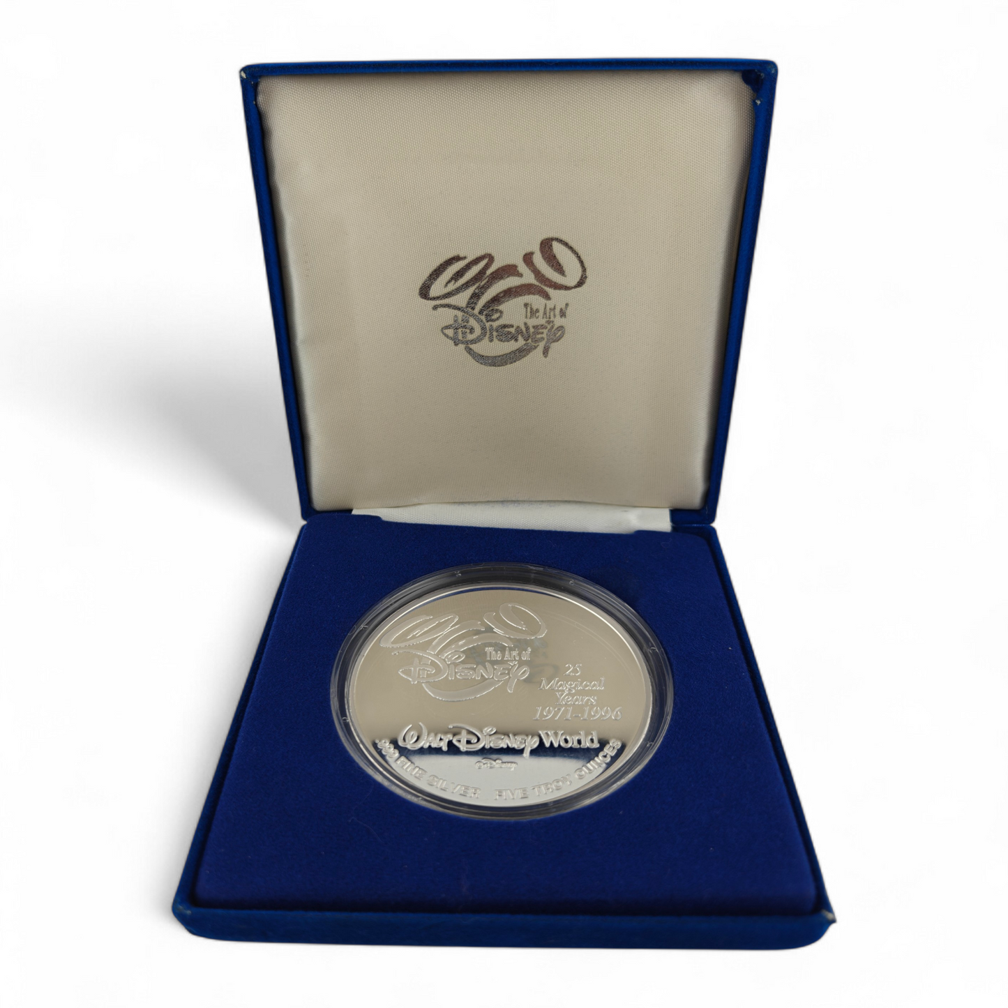 Disney 25th Anniversary Silver Coin 1971 -1996
