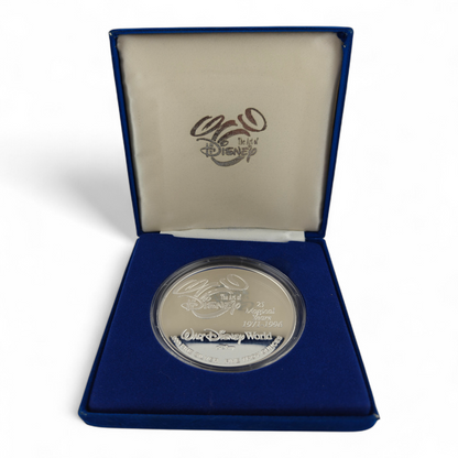 Disney 25th Anniversary Silver Coin 1971 -1996