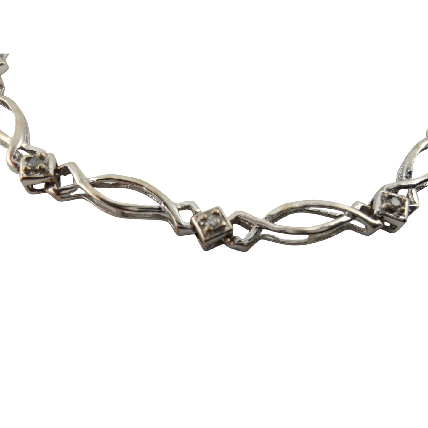 Exquisite Diamond White Gold Bracelet