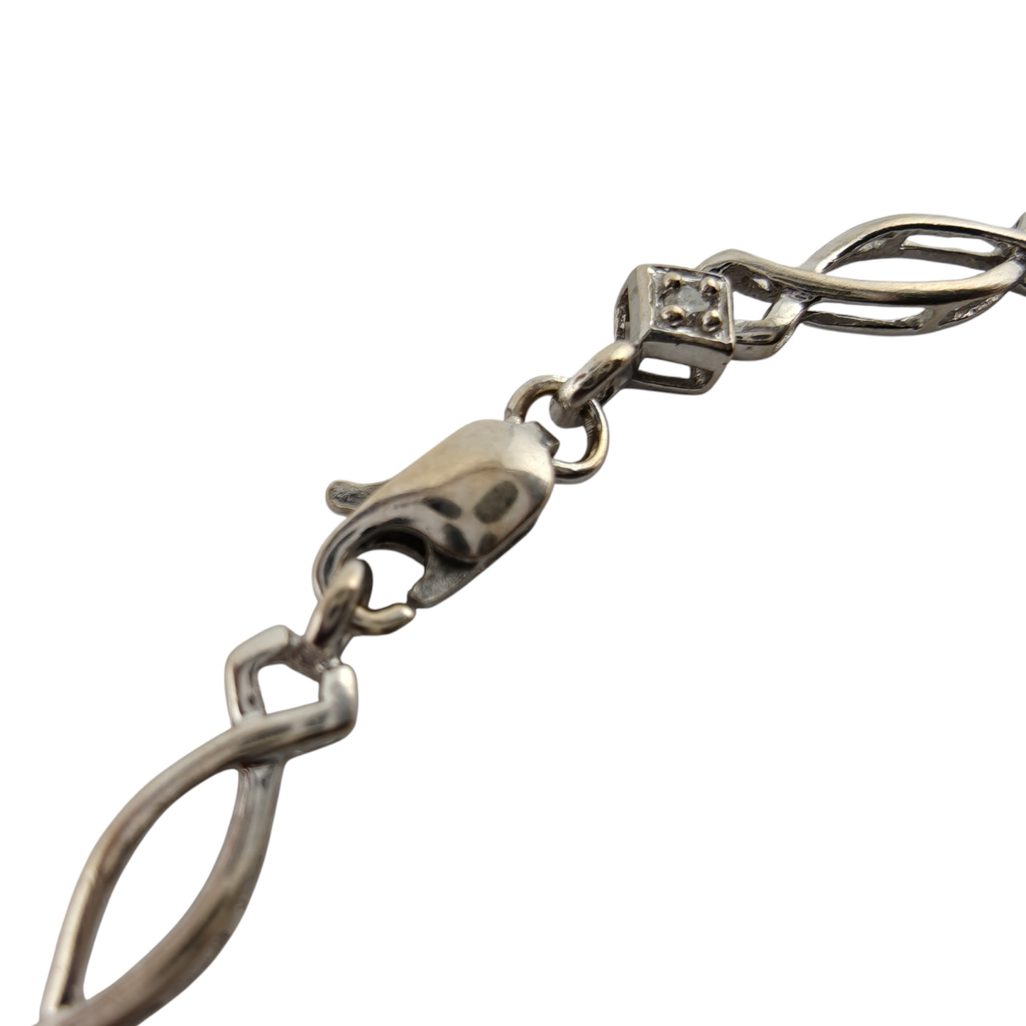 Exquisite Diamond White Gold Bracelet