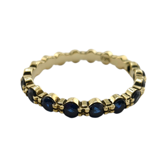 Timeless 14k Yellow Gold Sapphire Ring