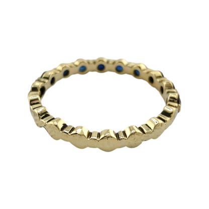 Timeless 14k Yellow Gold Sapphire Ring