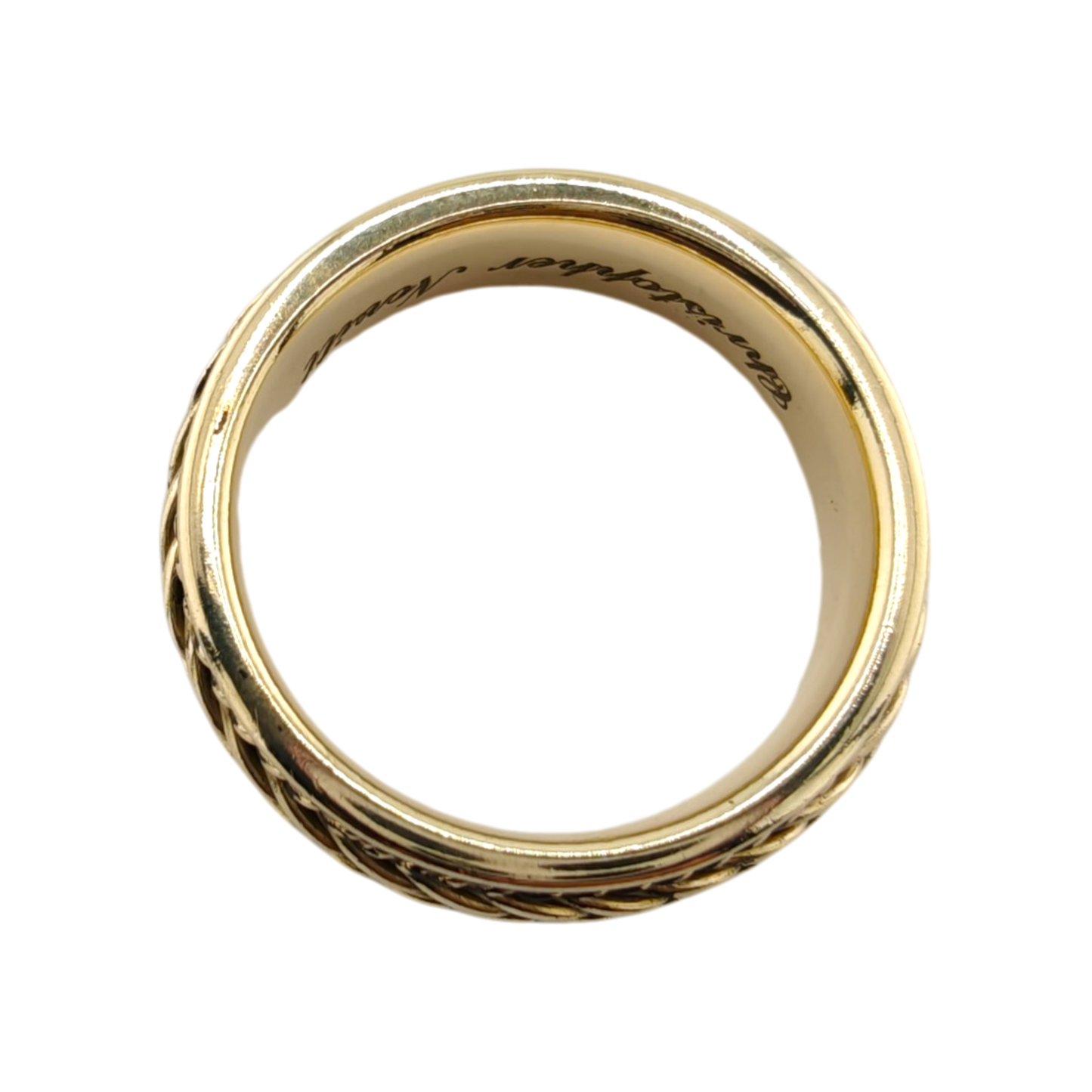 Men's 14k Yellow Gold Braided Band Ring