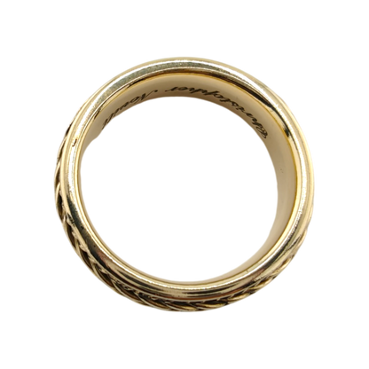 Men's 14k Yellow Gold Braided Band Ring