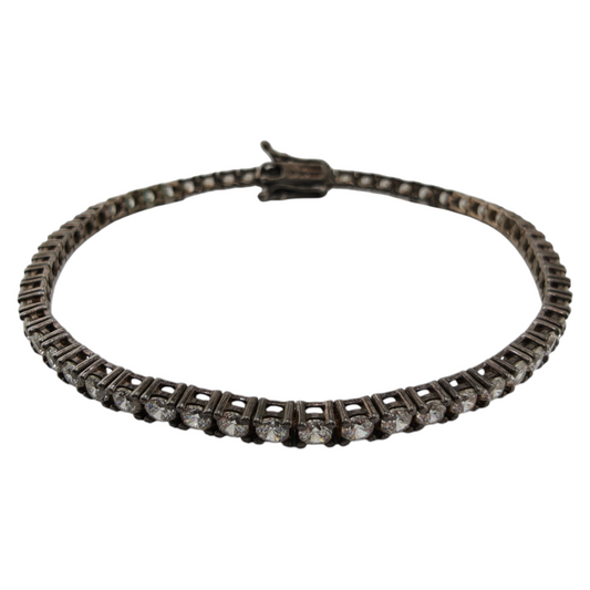 Stunning Silver CZ Tennis Bracelet 925