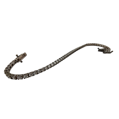 Stunning Silver CZ Tennis Bracelet 925