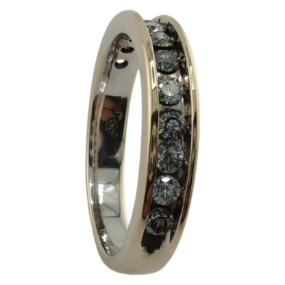 18k White Gold Diamond Band Ring
