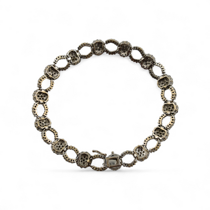 18k White Gold Diamond Link Bracelet