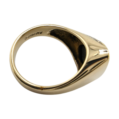 Vintage 14k Gold Opal Diamond Ring
