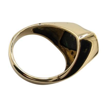 Vintage 14k Gold Opal Diamond Ring