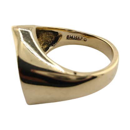 Vintage 14k Gold Opal Diamond Ring