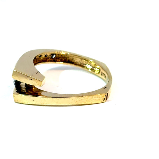 14K Yellow Gold Bypass Diamond Ring, Approx. 0.50 CTW — image 2 of 4