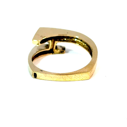 14K Yellow Gold Bypass Diamond Ring, Approx. 0.50 CTW — image 3 of 4